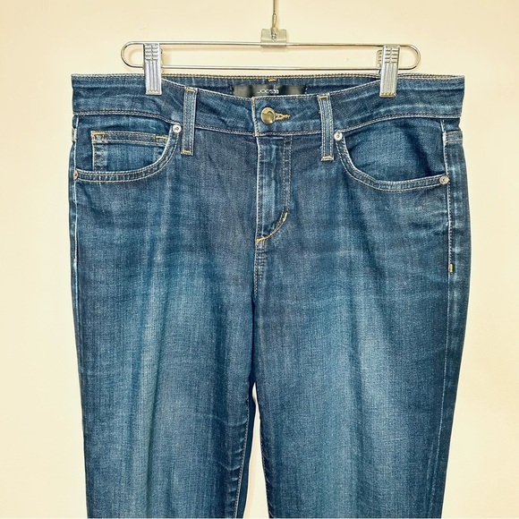 Joe's Jeans Slim Fit Mini Boot in Victoria Dark Blue Size 29 x 34 Extra Tall - Picture 3 of 9